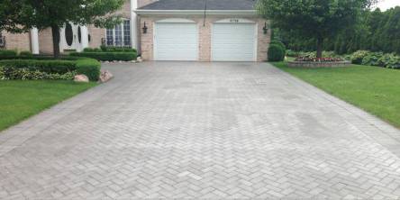 brick driveway